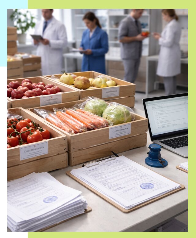 Сертификация овощей и фруктов в Горном-Алтайске от 8813 р. | Алешин-Грн