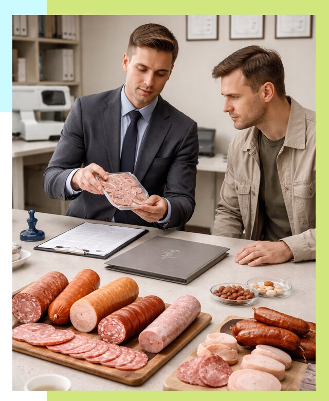 Сертификация колбасных изделий в Горном-Алтайске от 7776 р. | Алешин-Грн