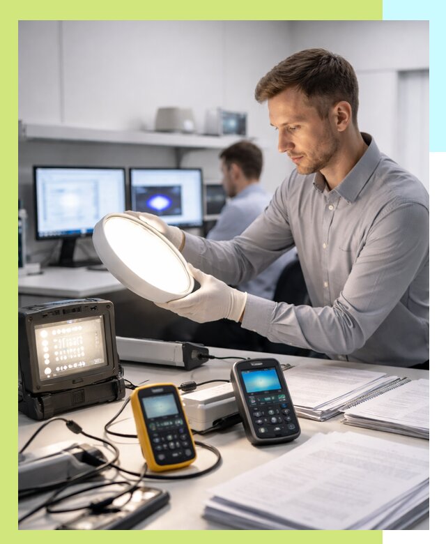 Сертификация светильников в Горном-Алтайске: испытания и оформление